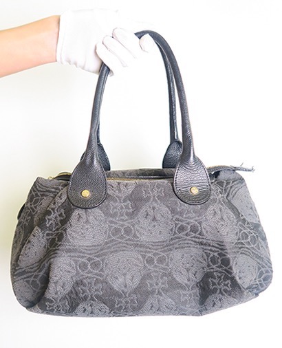 Jacquard Ord Print Tote, front view